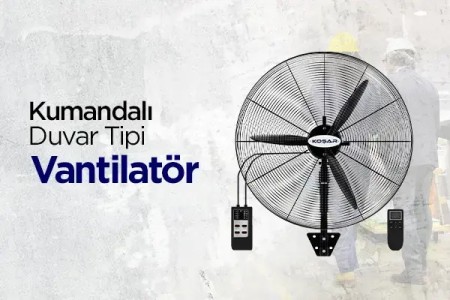 Yeni ürün: Duvar Tipi Kumandalı Fanlar