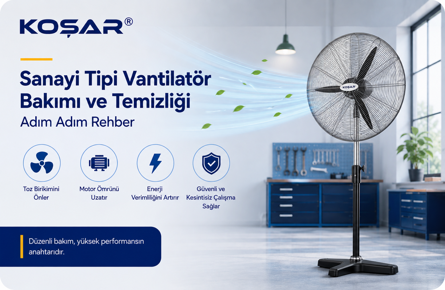 Sanayi Tipi Vantilatör Bakımı ve Temizliği: Adım Adım Rehber